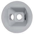 Raco Electrical Box Cover, Round, Non-Metallic, Lampholder/Cluster PLV330GY